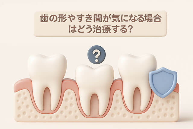 形やすき間が気になる場合