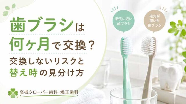 歯ブラシは何ヶ月で交換？交換しないリスクと替え時の見分け方