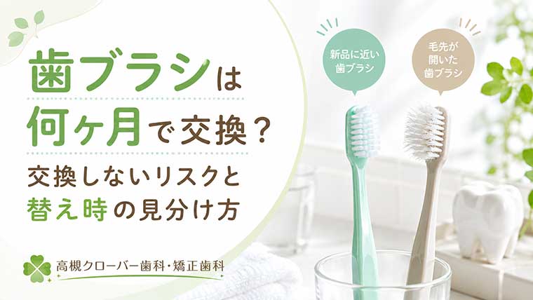 歯ブラシは何ヶ月で交換？交換しないリスクと替え時の見分け方