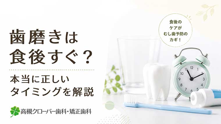 歯磨きは食後すぐ？本当に正しいタイミングを解説